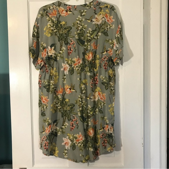 H&M Maternity tunic tropical mini dress hummingbirds - Picture 4 of 6